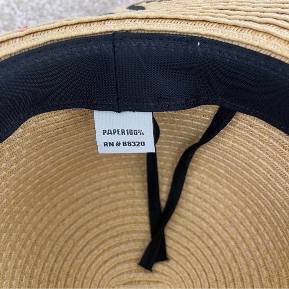 CC Here Comes the Sun Wide Brim Floppy Sun Straw Tan Vacation Hat - Picture 5 of 7